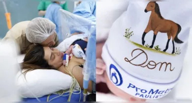 Imagem ilustrativa da notícia: Nasce Dom, primeiro filho de Lauana Prado