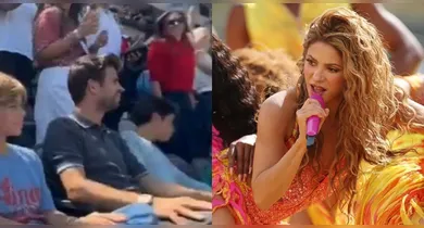 Imagem ilustrativa da notícia: Reação de Piqué a show de Shakira viraliza durante final da Copa