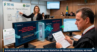Imagem ilustrativa da notícia: IA do Judiciário barra tentativa de fraude em processo no Pará
