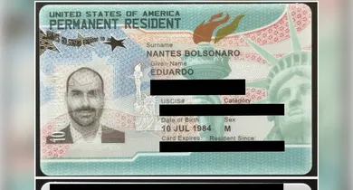 Imagem ilustrativa da notícia: EUA concedem "Green Card" a Eduardo Bolsonaro após condenação pelo STF