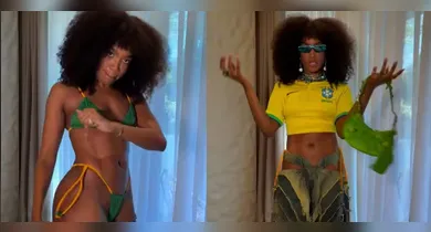 Imagem ilustrativa da notícia: Iza entra no clima da Copa e leva a web à loucura; vídeo