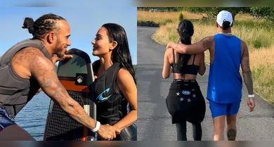 Imagem ilustrativa da notícia: Assumidos! Lewis Hamilton publica momentos íntimos com Kim Kardashian