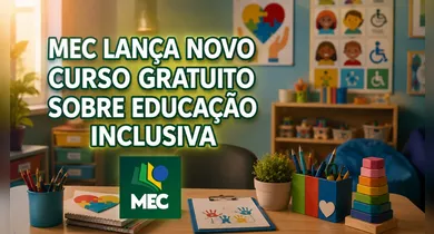 Imagem ilustrativa da notícia: MEC oferece curso gratuito de Educação Inclusiva e EJA com certificado de 80 horas