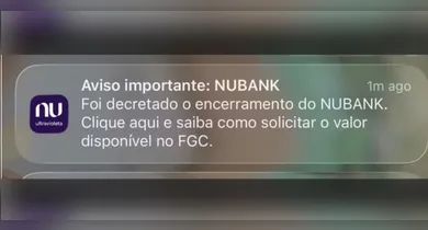 Imagem ilustrativa da notícia: Entenda o erro por trás da mensagem sobre o fim do Nubank