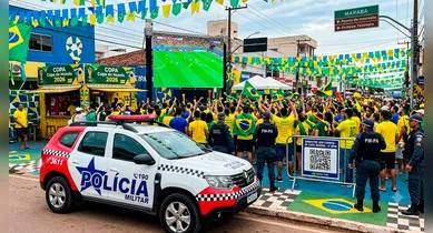 Imagem ilustrativa da notícia: PM pede colaboração de torcedores de Marabá durante os jogos da Copa