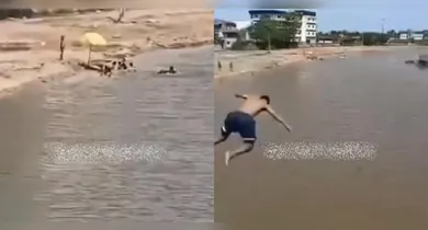 Imagem ilustrativa da notícia: Obra no Tucunduba vira "praia" para moradores e acende alerta para cuidados