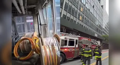 Imagem ilustrativa da notícia: Ruas de Nova York são evacuadas após colunas de prédio entortarem