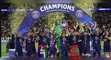 Imagem ilustrativa da notícia: PSG vence Arsenal e conquista o bicampeonato da Champions League