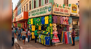 Imagem ilustrativa da notícia: São João e Copa aquecem o comércio e a economia de Marabá