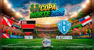 Imagem ilustrativa da notícia: Fim de jogo: Trem-AP 0 x 3 Paysandu pela Copa Norte 2026