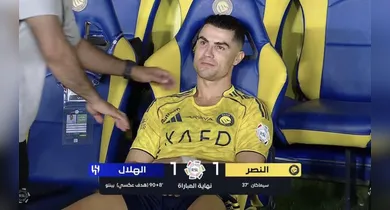 Imagem ilustrativa da notícia: Falha de Bento nos acréscimos adia título do Al-Nassr e revolta CR7