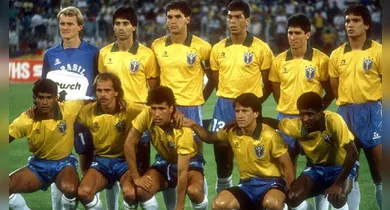 Imagem ilustrativa da notícia: Copa de 1990: Brasil chega invicto, mas cai diante da Argentina