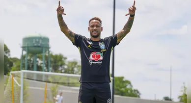 Imagem ilustrativa da notícia: Sem Alisson e com Neymar, Ancelotti testa formação da Seleção