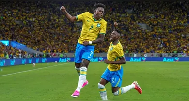 Imagem ilustrativa da notícia: Vini Jr. elogia plano de Ancelotti após goleada no Maracanã