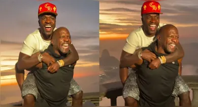 Imagem ilustrativa da notícia: Terry Crews, de As branquelas, se encontra com Vini Jr. no Cristo Redentor