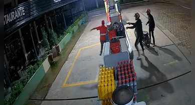 Imagem ilustrativa da notícia: Câmeras registram assalto em posto de combustíveis no Pará