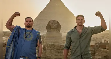 Imagem ilustrativa da notícia: Usyk enfrenta Verhoeven em luta histórica nas pirâmides do Egito
