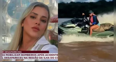 Imagem ilustrativa da notícia: Vídeo mostra advogada que sumiu no Combu pilotando moto aquática