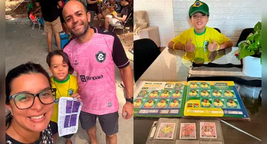 Imagem ilustrativa da notícia: Família de Belém completa Álbum da Copa às vésperas do Mundial
