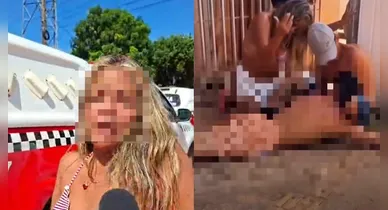 Imagem ilustrativa da notícia: Mulher é presa suspeita de esfaquear companheiro após briga por comida