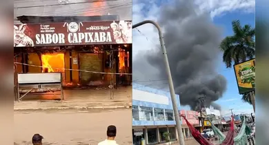 Imagem ilustrativa da notícia: Incêndio destrói churrascaria no interior do Pará; veja vídeo