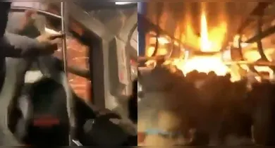 Imagem ilustrativa da notícia: Trem pega fogo, paralisa linhas e causa caos em São Paulo 