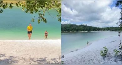 Imagem ilustrativa da notícia: Vídeo: Lagoa cristalina encontrada em Vigia viraliza, mas gera alerta sobre riscos 