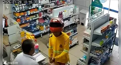 Imagem ilustrativa da notícia: Homem se passa por cliente e assalta em farmácia de Belém