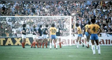 Imagem ilustrativa da notícia: Você sabia: gol de nº100 em Copas foi marcado em Brasil x Escócia