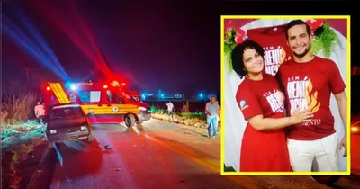 O casal, junto com o filho de 11 anos, que ocupavam a motocicleta,  morreram na colisão com o caminhão