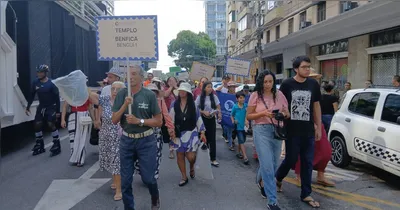 Programação da Assembleia de Deus teve encenação da chegada dos pioneiros na região.