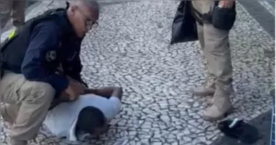 O suspeito foi encontrado e preso pelos agentes da Guarda Municipal