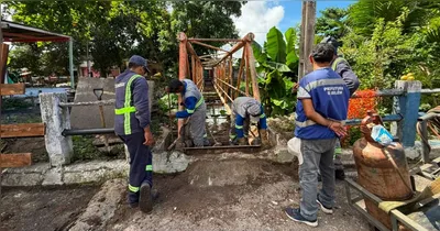 Os serviços de reconstrução na ponte do Galo estão adiantados