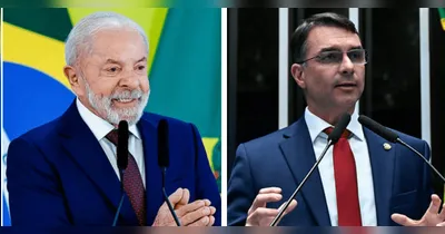 Lula se destaca nas intenções de voto, mostrando avanço sobre Flávio Bolsonaro.