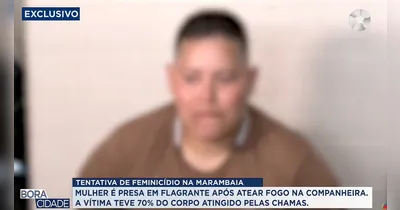 A mulher foi presa em flagrante após a companheira ter 70% do corpo queimado.