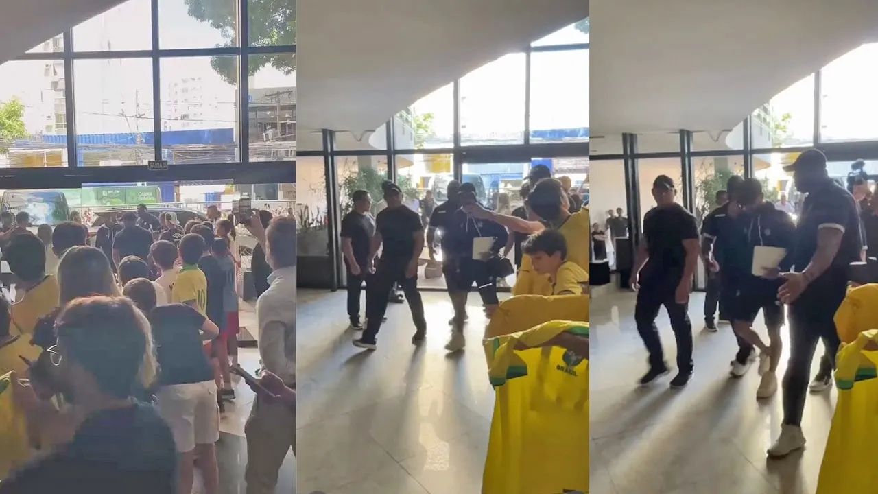 Imagem ilustrativa da notícia: Vídeo: Neymar chega a Belém e esnoba torcedores antes de encarar o Remo