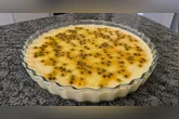 Nesta receita, o creme de leite e o leite em pó formam uma base encorpada, enquanto que o suco em pó traz o sabor marcante da fruta.