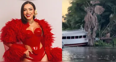 Imagem ilustrativa da notícia: VÍDEO: Viviane Batidão sofre acidente de lancha no Marajó