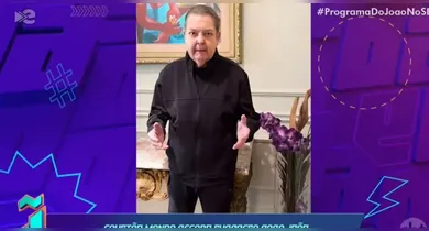 Imagem ilustrativa da notícia: Faustão faz aparição rara no SBT e homenageia Silvio Santos