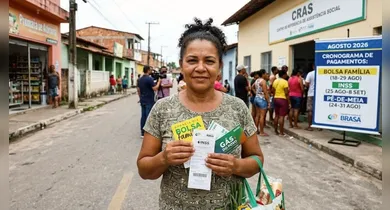 Imagem ilustrativa da notícia: Bolsa Família, Pé-de-Meia e INSS: confira as datas de pagamento em agosto