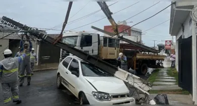 Imagem ilustrativa da notícia: Quase mil carros colidiram com postes em 2026 no Pará