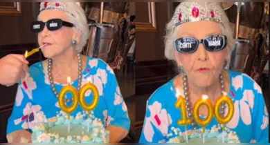 Imagem ilustrativa da notícia: VÍDEO: Aos 100 anos, influenciadora pernambucana viraliza com trend