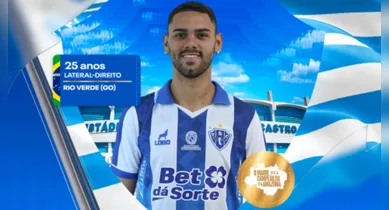Imagem ilustrativa da notícia: Paysandu anuncia o lateral-direito Eduardo para reta final da Série C