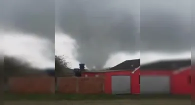 Imagem ilustrativa da notícia: Ciclone-bomba deixa 1 morto, causa tornado e registra ventos de 132 km/h no RS