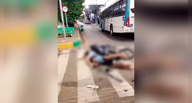 Imagem ilustrativa da notícia: Vídeo: colisão entre ônibus e moto deixa um morto em Marabá