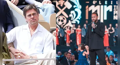 Imagem ilustrativa da notícia: Brad Pitt diz que quer ensinar Neymar a simular melhor as faltas