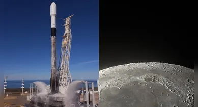 Imagem ilustrativa da notícia: Foguete da SpaceX atinge a Lua e cria oportunidade para cientistas