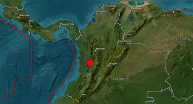 Imagem ilustrativa da notícia: Terremoto de magnitude 7,4 atinge a Colômbia e é sentido em várias regiões
