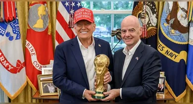 Imagem ilustrativa da notícia: Infantino busca apoio de Trump em meio à pressão para deixar a Fifa