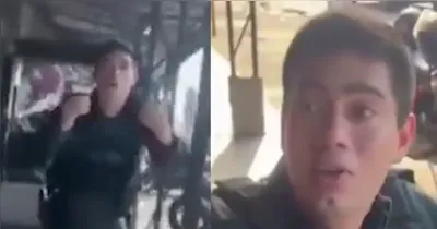O policial teria se envolvido em um acidente com a mulher, discutiu e agrediu após perceber que estava sendo filmado